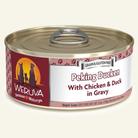 Weruva Dog Peking Ducken with Chicken and Duck in Gravy 5,5oz, Case Of 24
