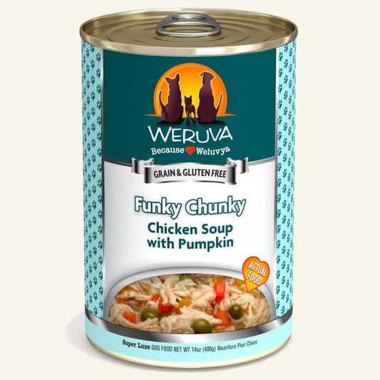 Weruva Dog Funky Chunky Chicken Soup With Pumpkin 14oz, Case Of 12