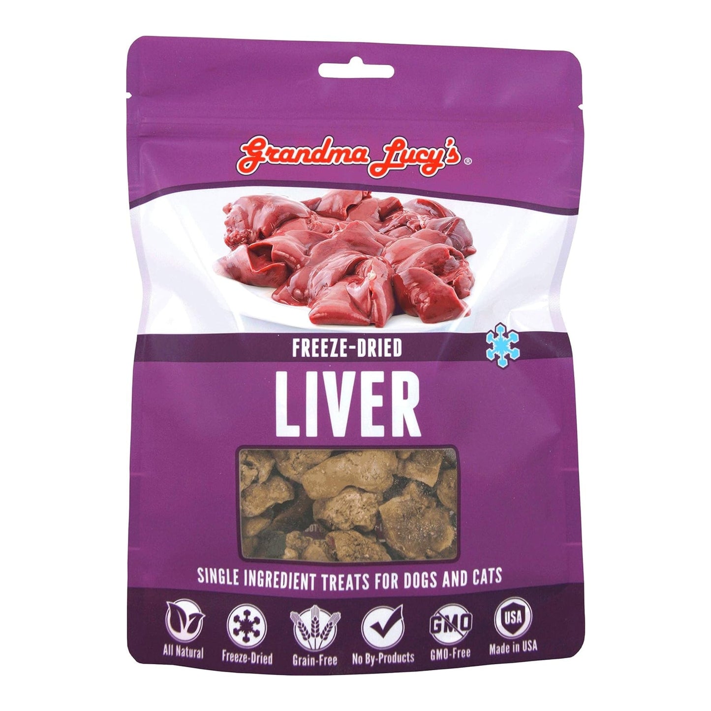 Grandma Lucys Dog Freeze Dried Liver Treat 3 oz,,