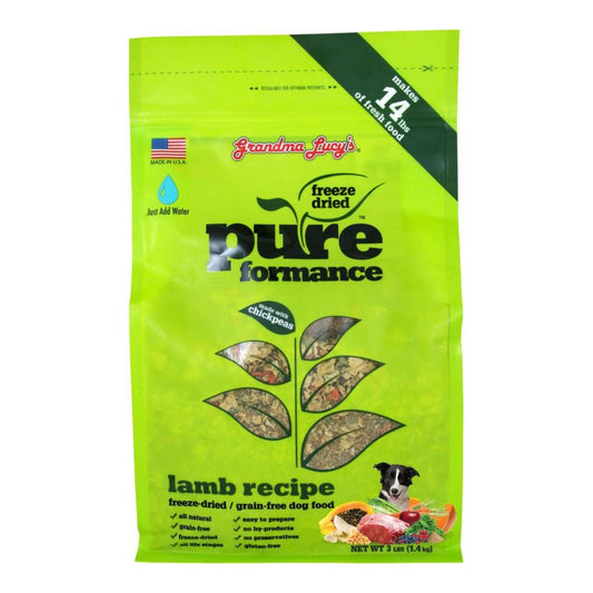Grandma Lucys Dog Pure Grain Free Lamb Chickpea 3 Lbs,