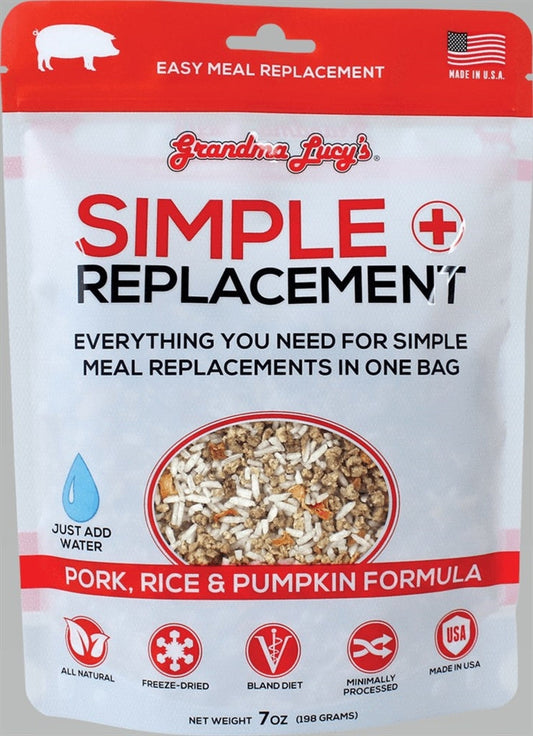 Grandma Lucys Dog Freeze Dried Simple Replacement Pork 7 oz,