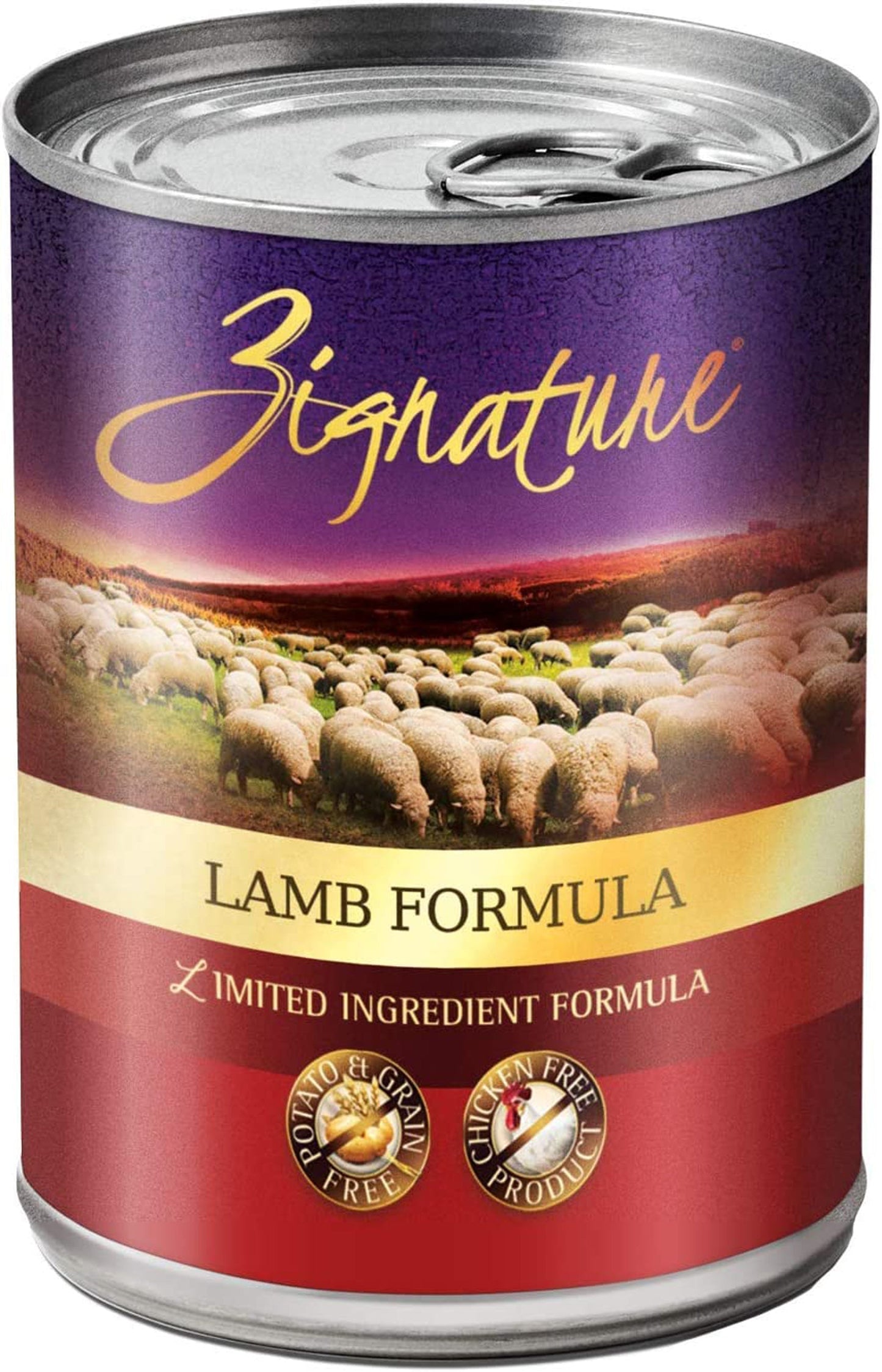 Zignature Dog Canned 13oz, Lamb (Case Of 12)