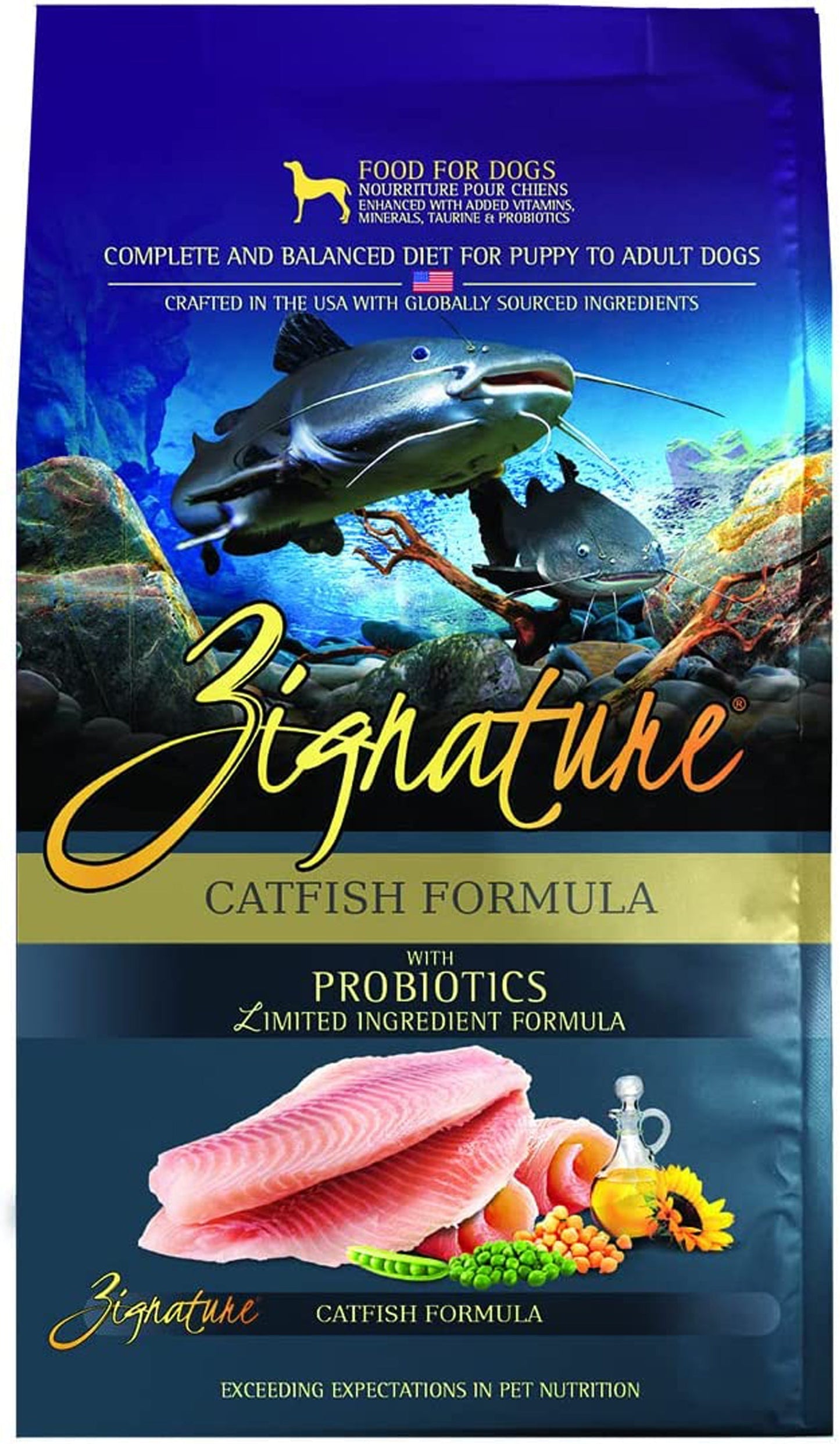 Zignature Dog 4Lb,  Catfish