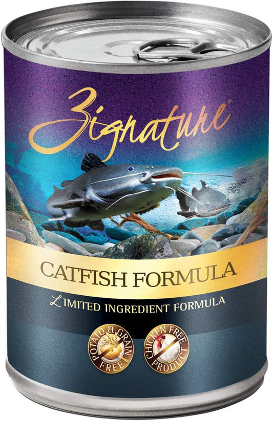 Zignature Dog Canned 13oz, Catfish (Case Of 12)
