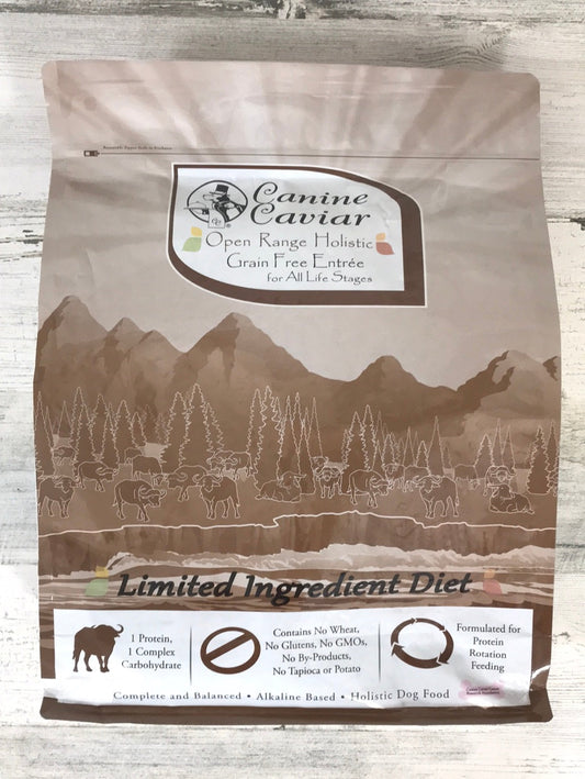 Canine Caviar Open Range Buffalo Dog Food