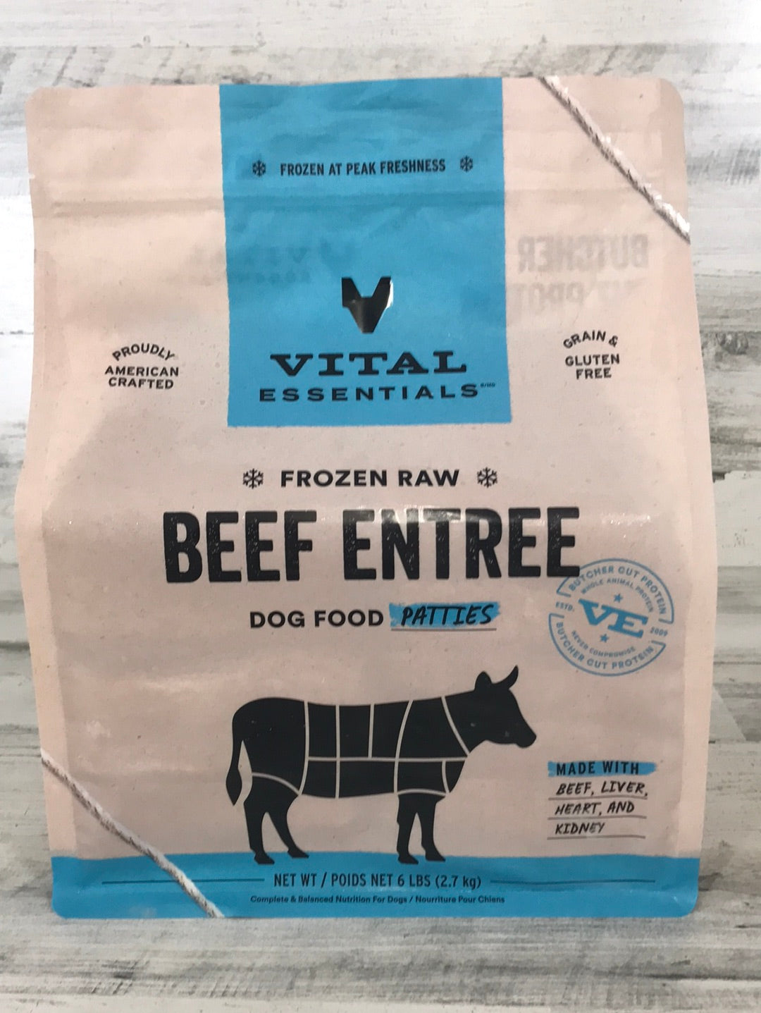 Vital Essential Beef Frozen Raw Dog Food