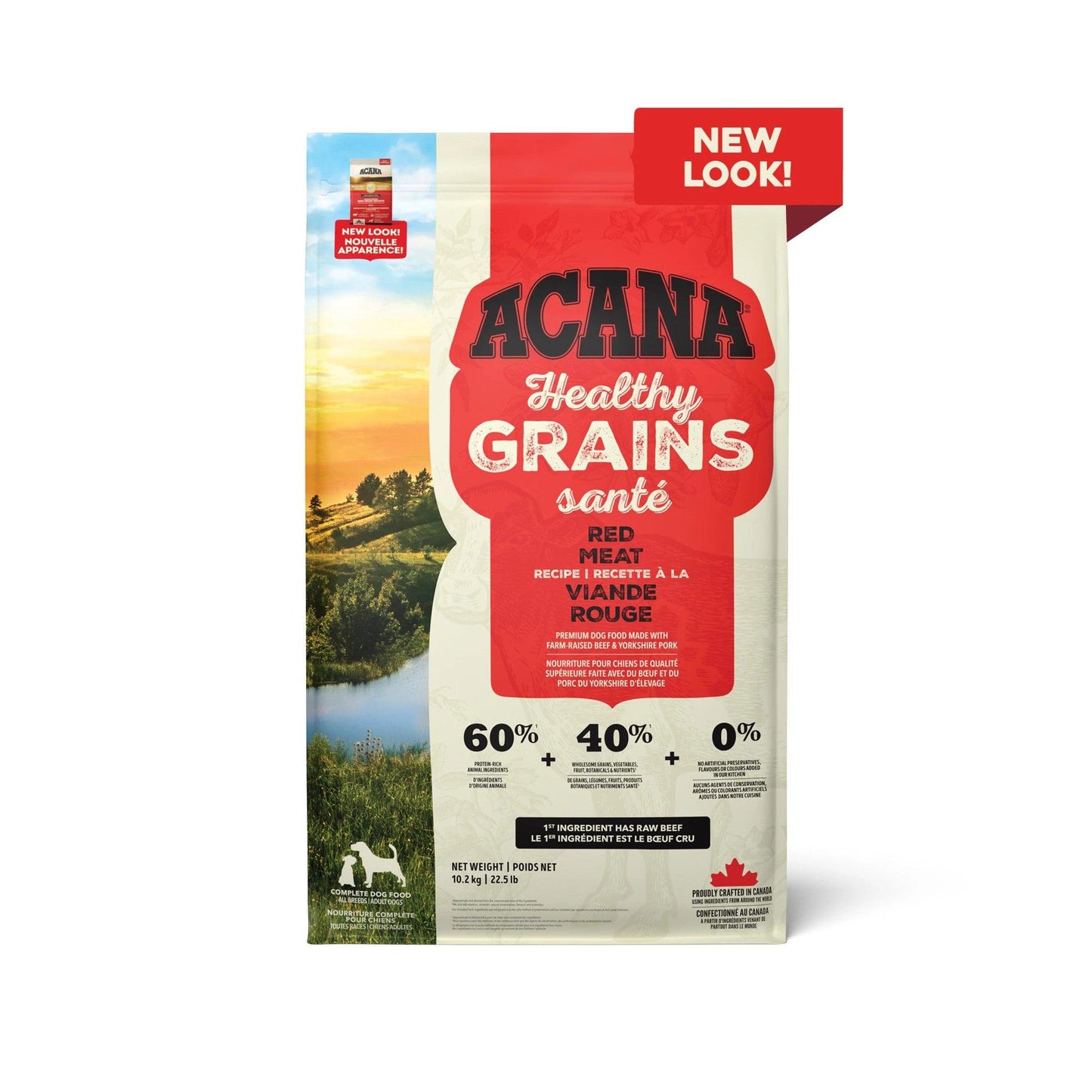 Acana Healthy Grains Ranch Raised Red Meat Dry Dog Food Recipe