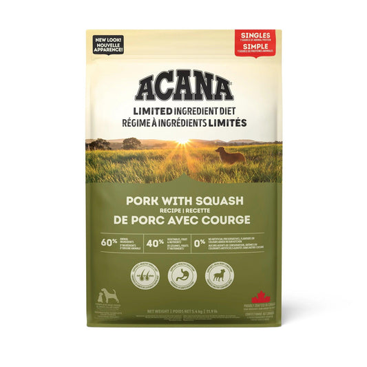 Acana Singles Limited Ingredient Diet Pork & Squash Dog Food Recipe