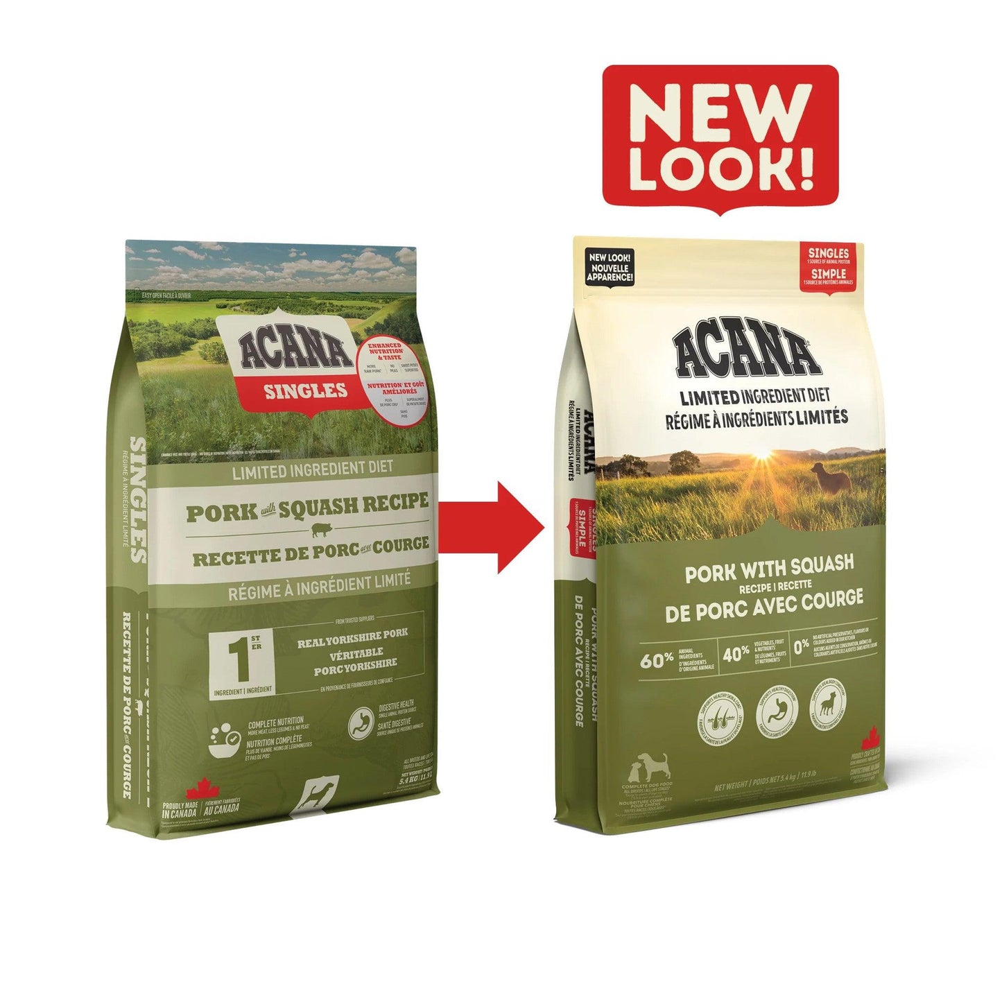 Acana Singles Limited Ingredient Diet Pork & Squash Dog Food Recipe