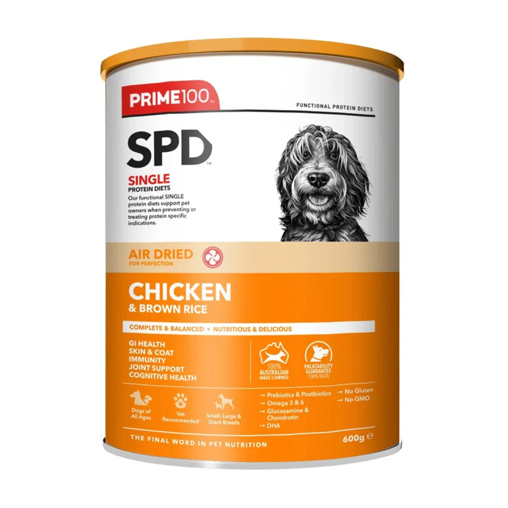 DOG FOOD: Prime100 SPD Air Chicken & Brown Rice 600g