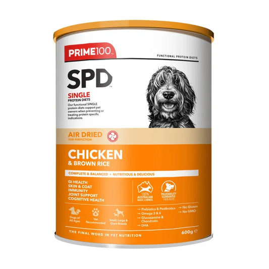 DOG FOOD: Prime100 SPD Air Chicken & Brown Rice 600g