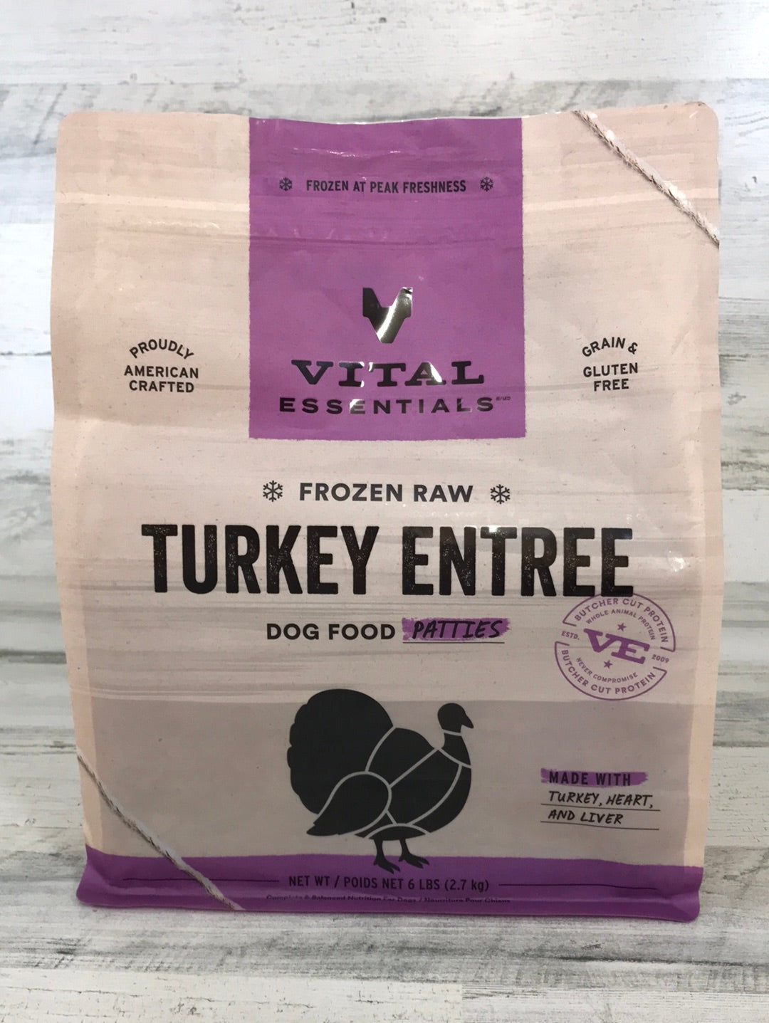 Vital Essentials Turkey Frozen Raw Dog Food