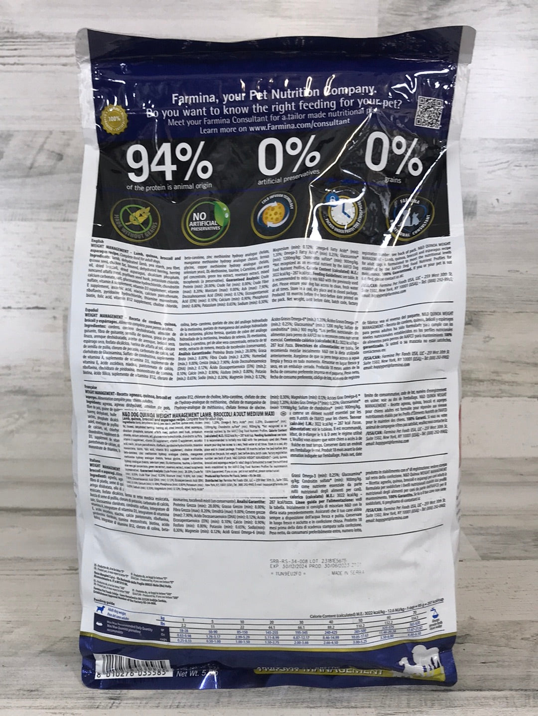 Farmina Natural & Delicious Lamb Weight Management Dry Dog Food