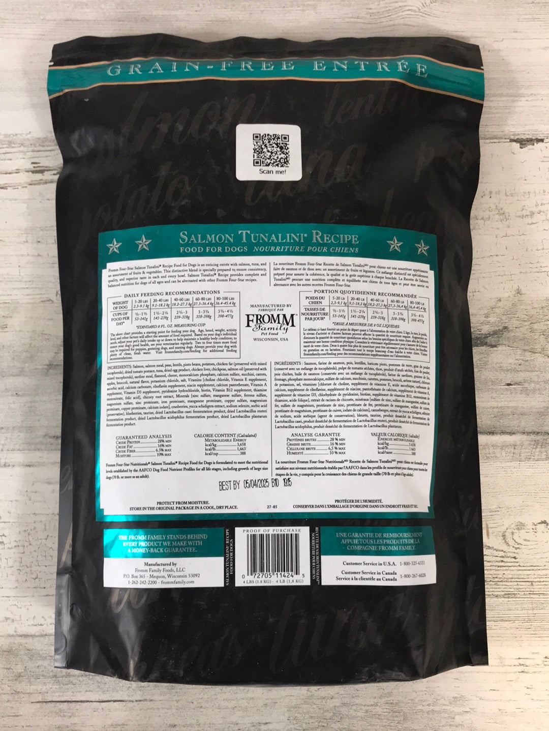 Fromm Salmon Tunalini Four Star Grain Free Dry Dog Food