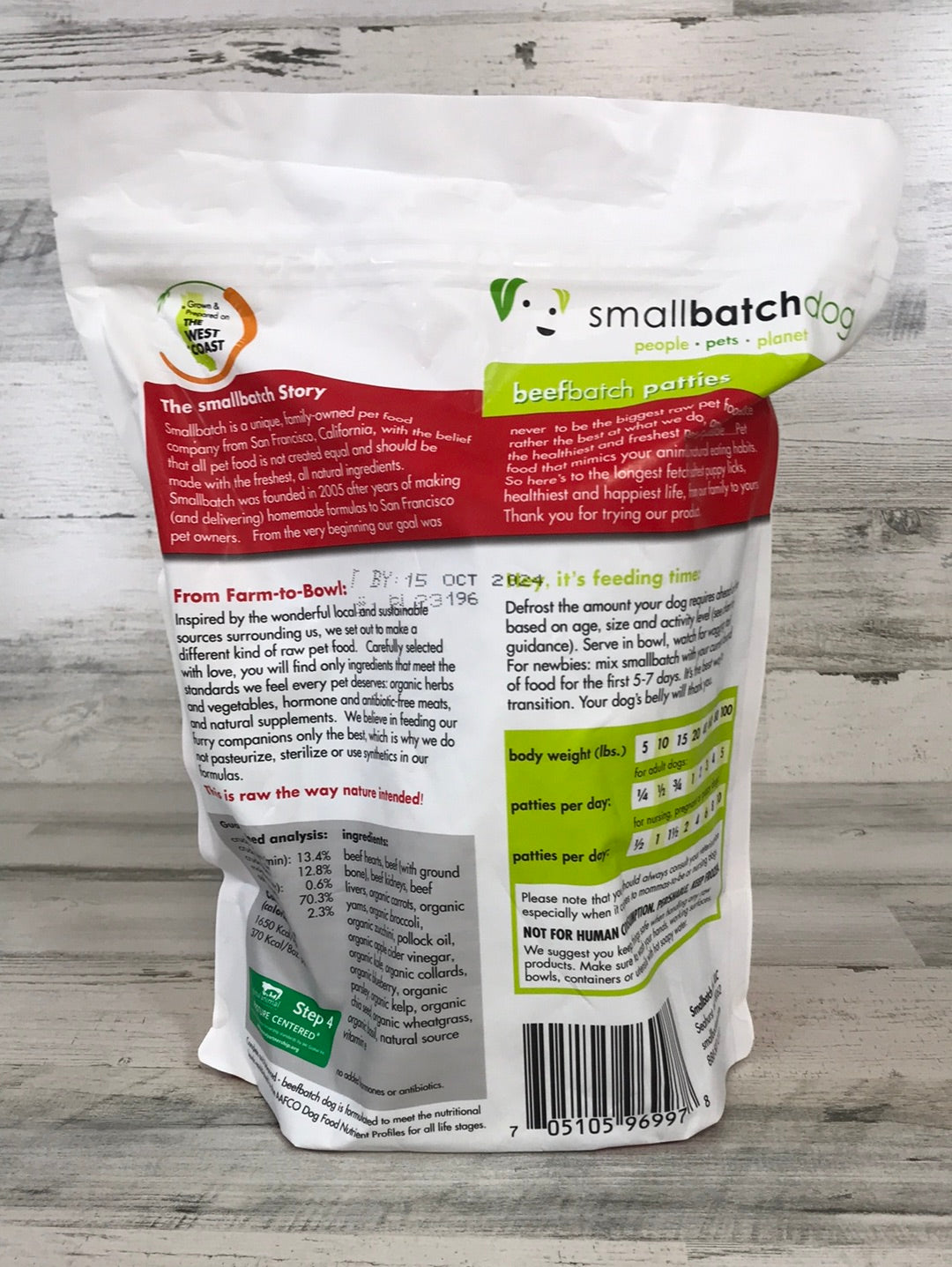 Smallbatch Beef Frozen Raw Dog Food