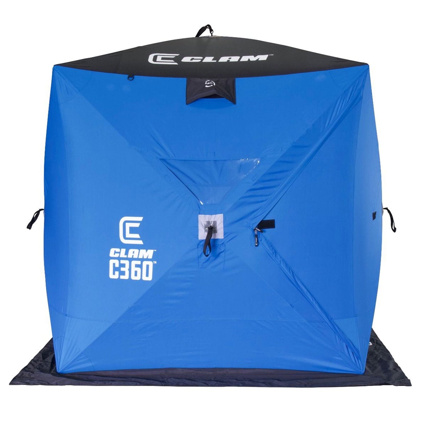 Open Box Clam 14474 C-360 6 Foot Pop Up Ice Fishing Angler Hub Shelter Tent