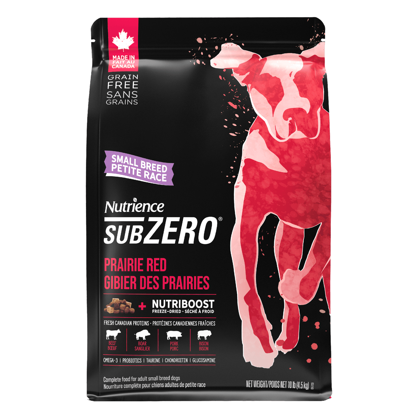 Nutrience Grain Free Dog Food SubZero Small Breed Prairie Red
