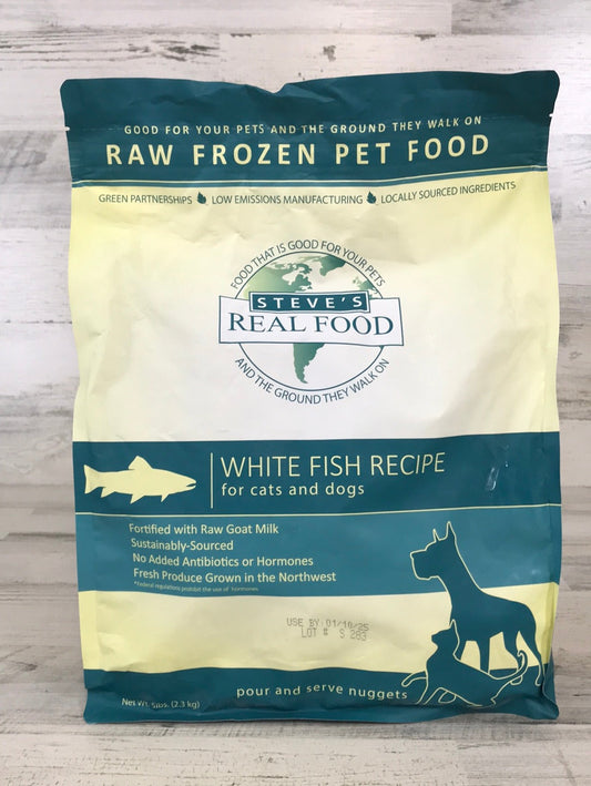 Steve's Real Food Whitefish Diet Frozen Raw Dog Food