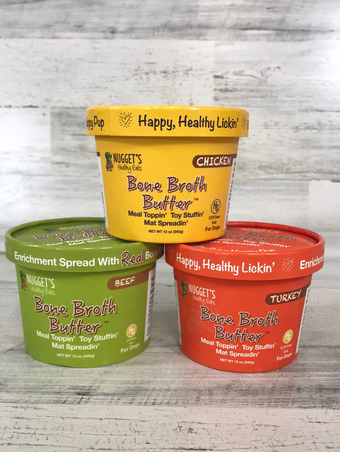 Nugget's Healthy Eats Bone Broth Butter 12oz