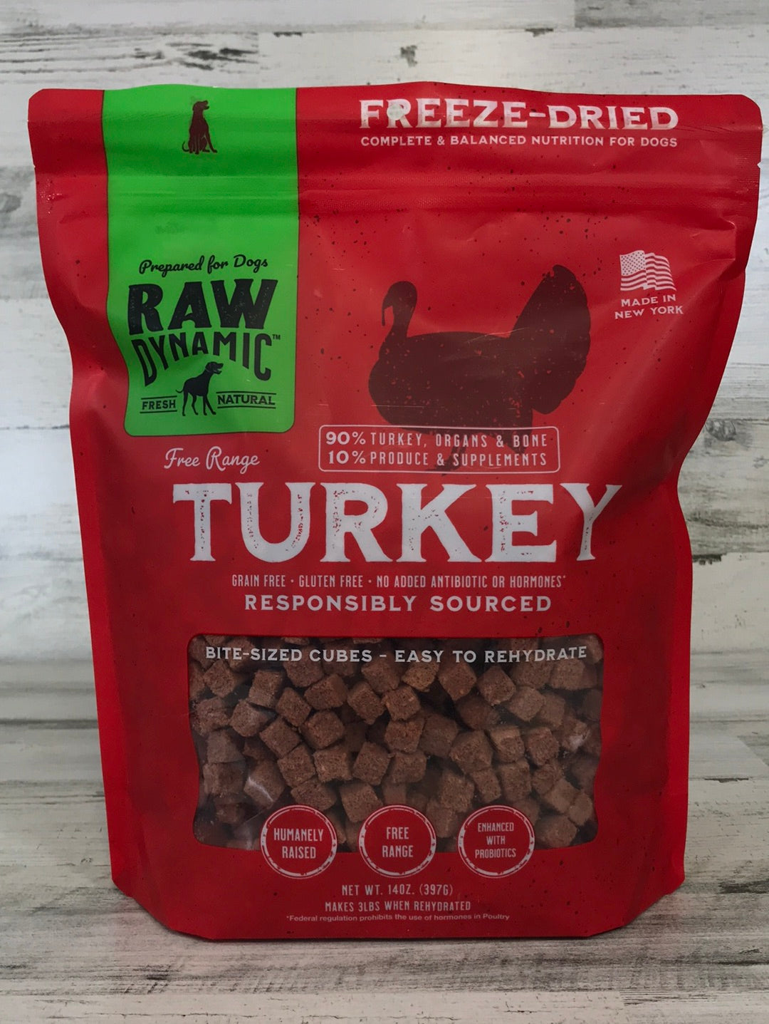 Raw Dynamic Freeze Dried Turkey 14oz