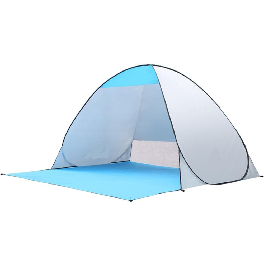 Automatic 2 Persons Pop Up Awning Tent, Pegs and Pouches Add Stability