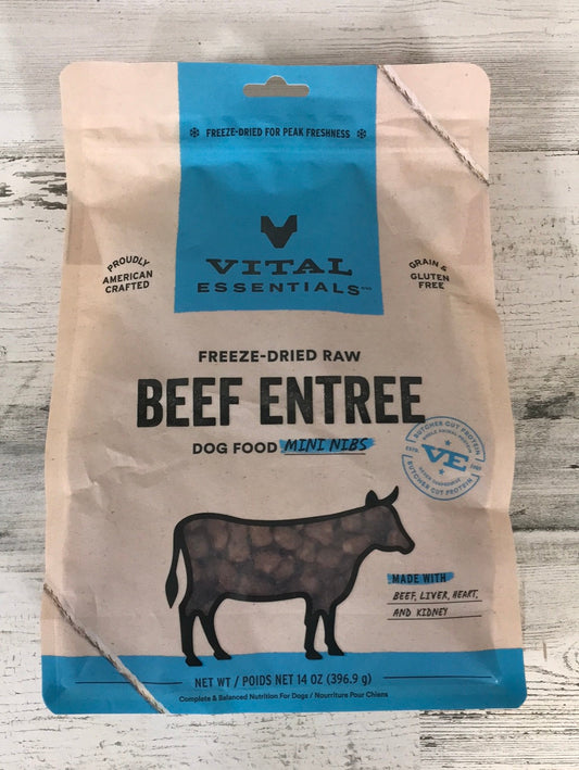 Vital Essentials Beef Freeze Dried Raw Dog Food