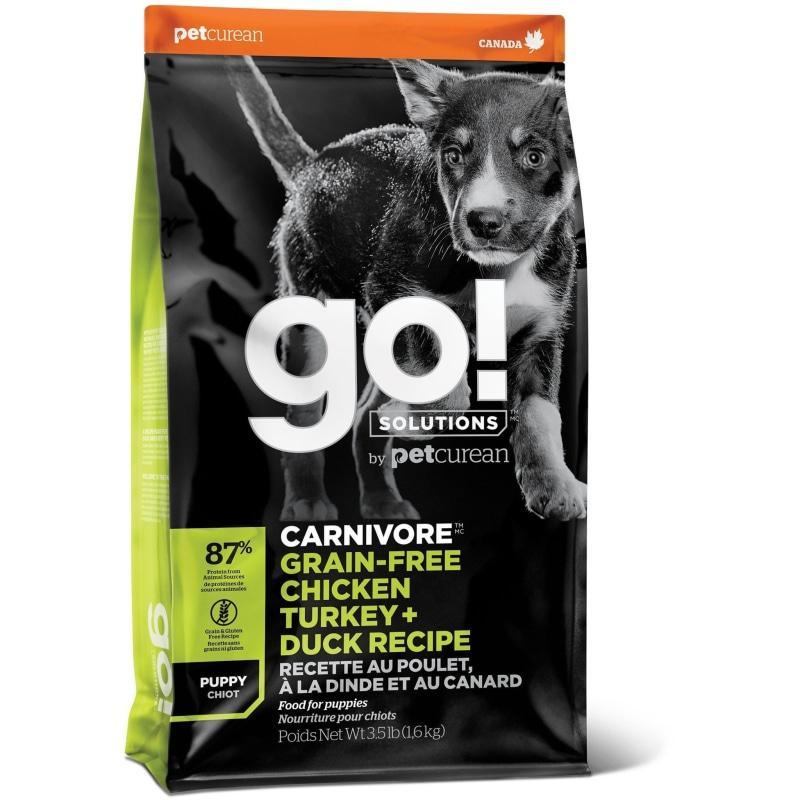 GO! CARNIVORE Grain Free Chicken, Turkey + Duck Puppy Recipe for dogs