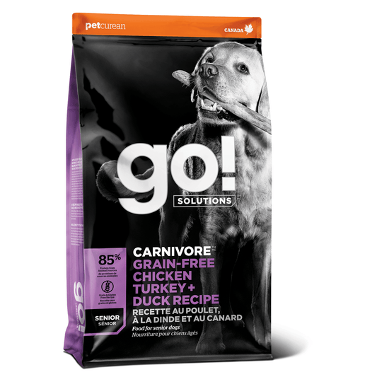 GO! CARNIVORE Grain Free Chicken, Turkey + Duck Senior Recipe for dogs