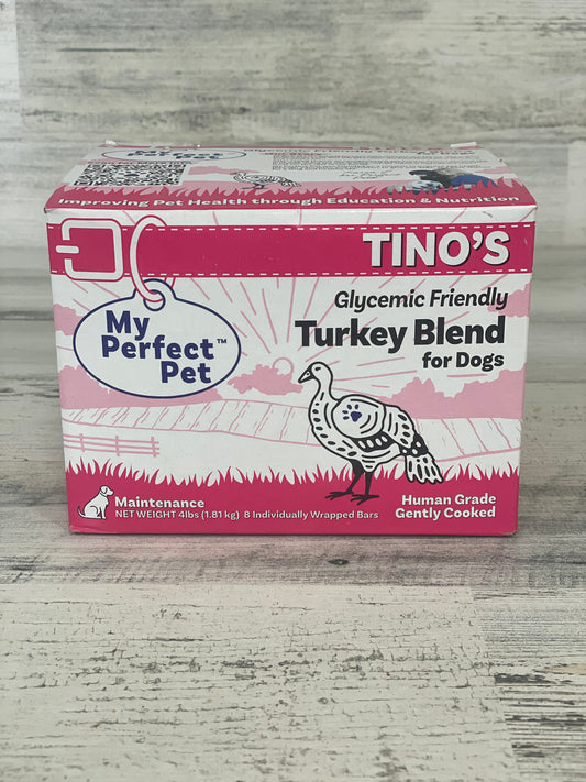 My Perfect Pet Tino's Turkey Frozen Low Glycemic Turkey Dog Food
