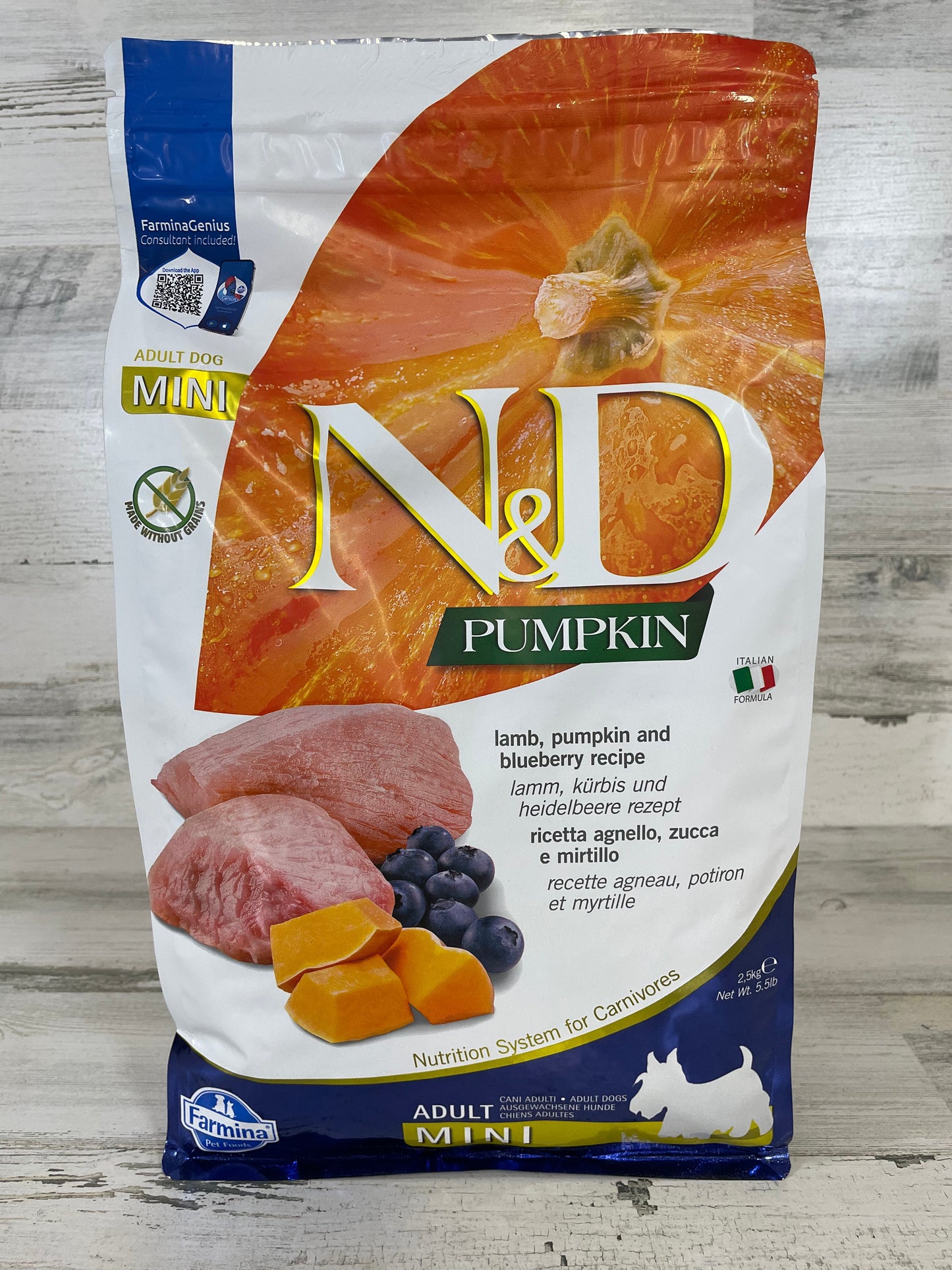 Farmina N&D Lamb & Pumpkin Grain Free Dry Dog Food