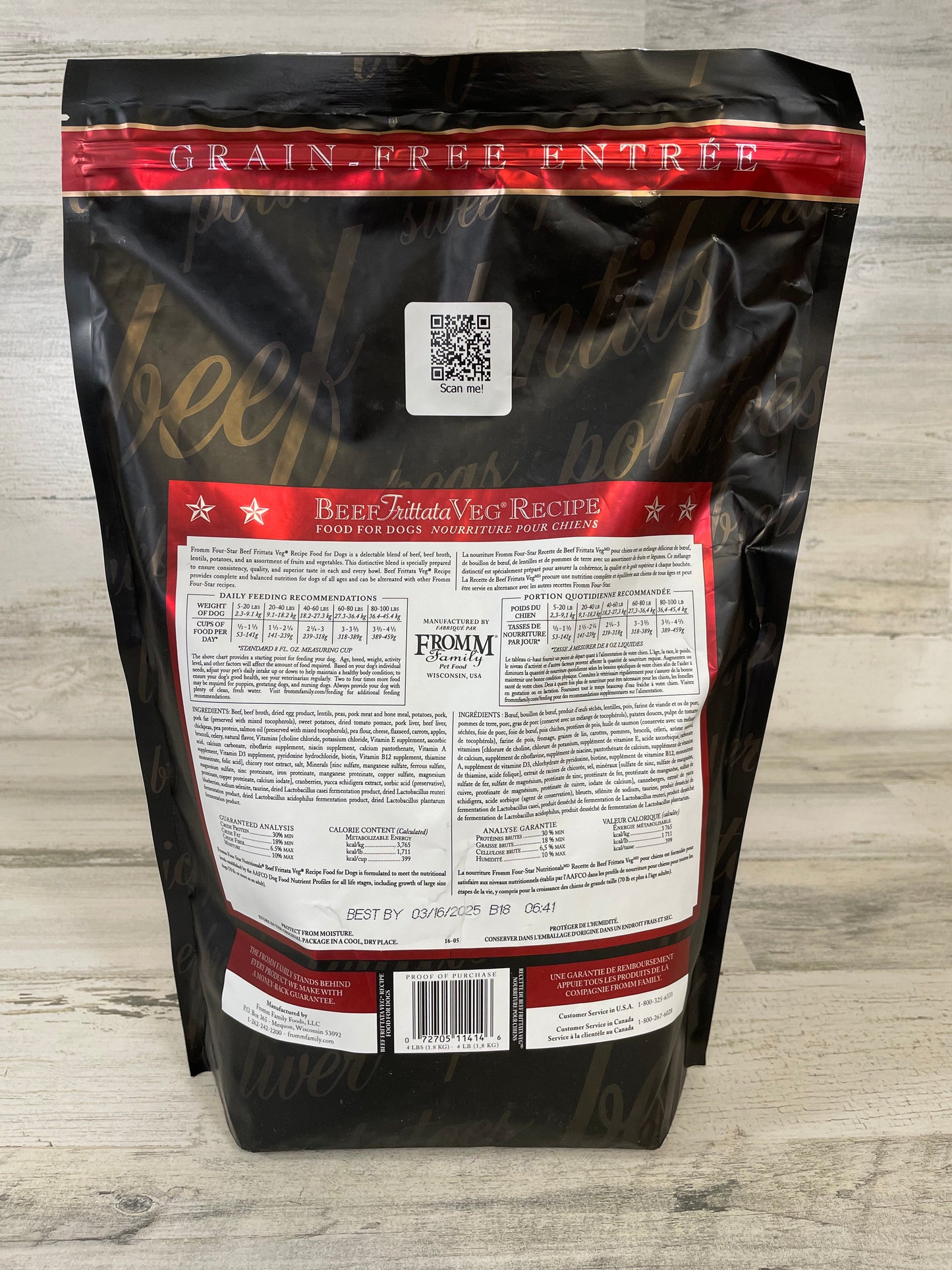 Fromm Beef Frittata Four Star Grain Free Dry Dog Food