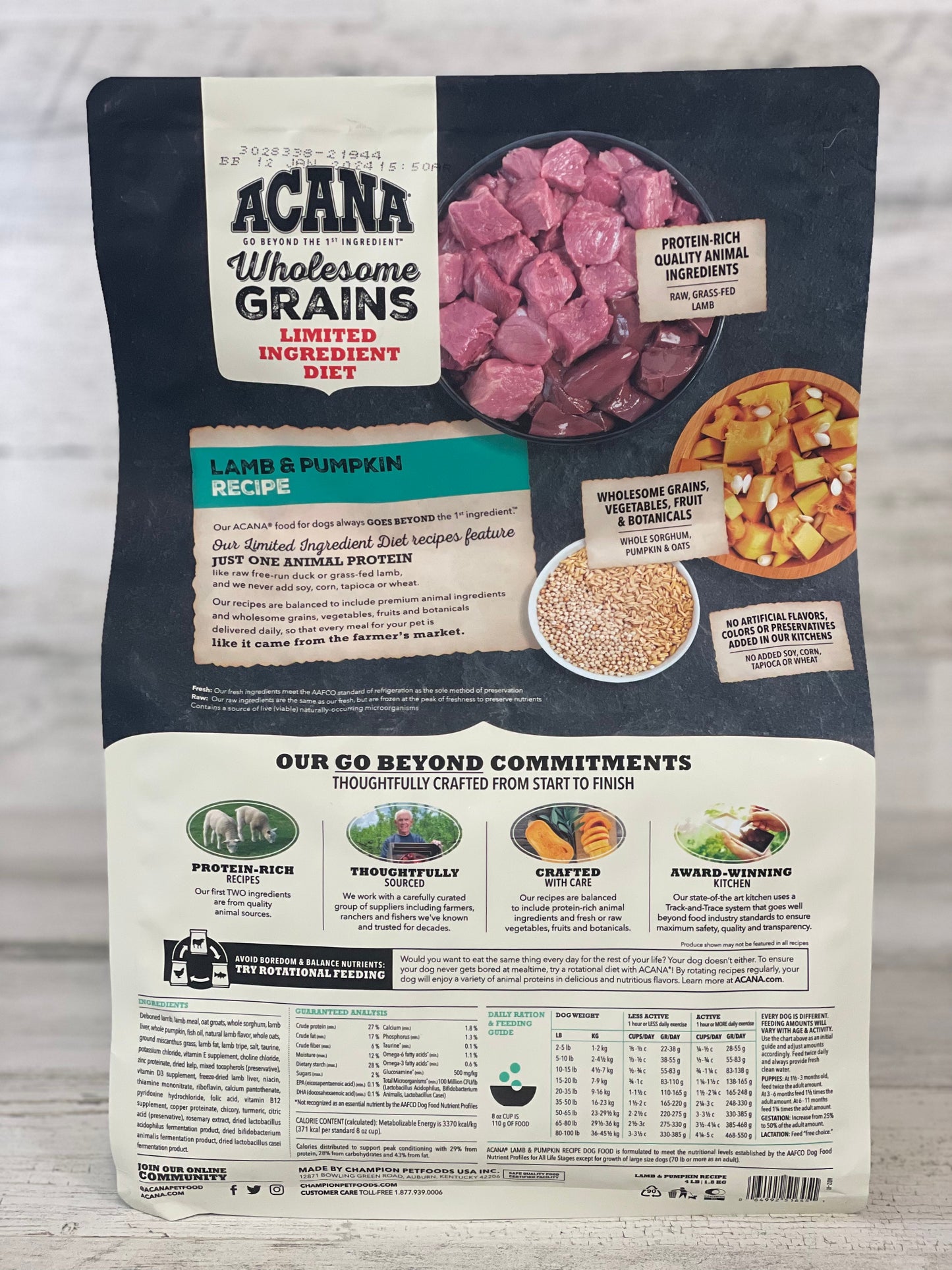 Acana Singles + Wholesome Grains Lamb & Pumpkin Dog Food