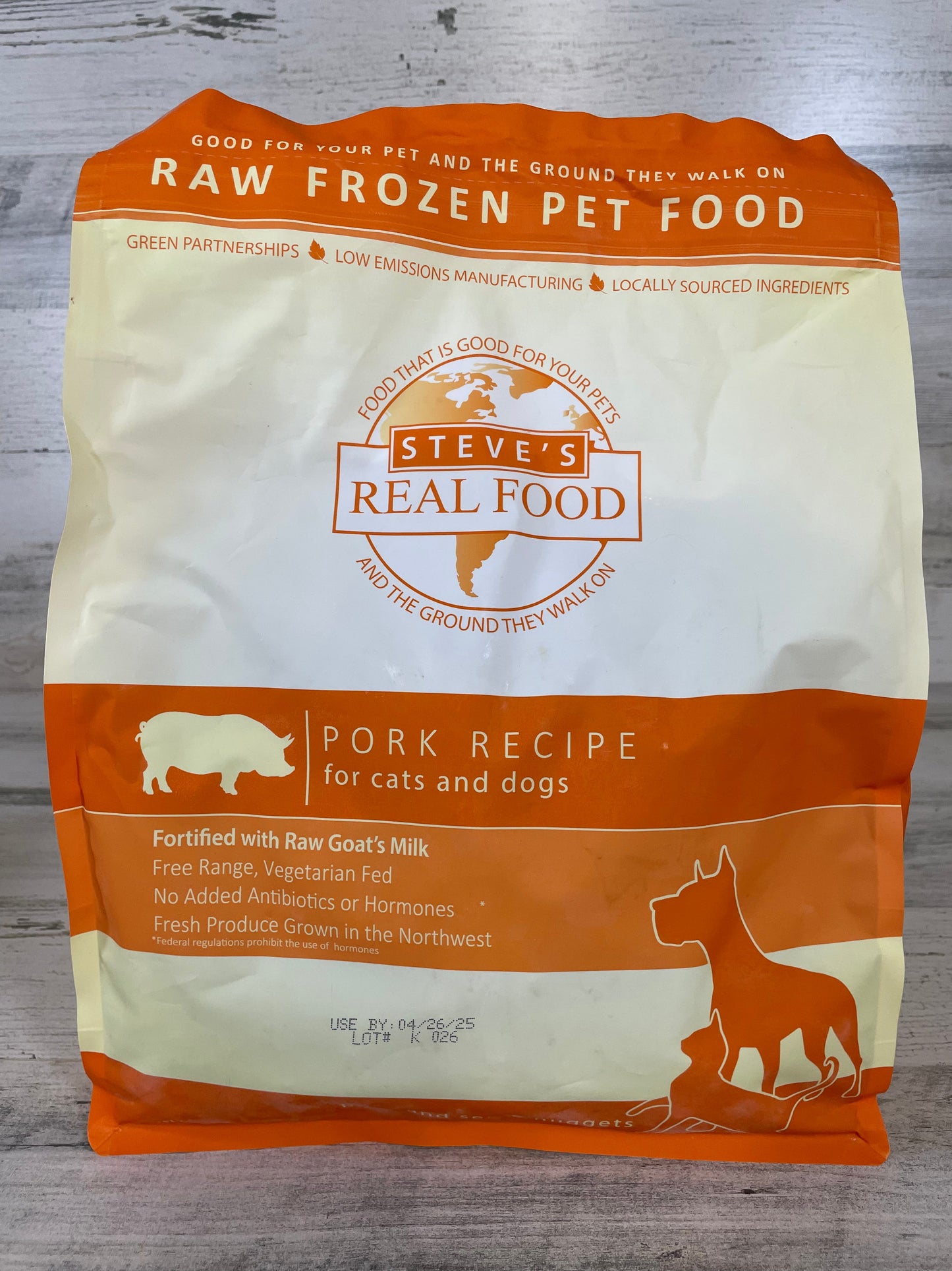 Steve's Real Food Pork Diet Frozen Raw Dog Food