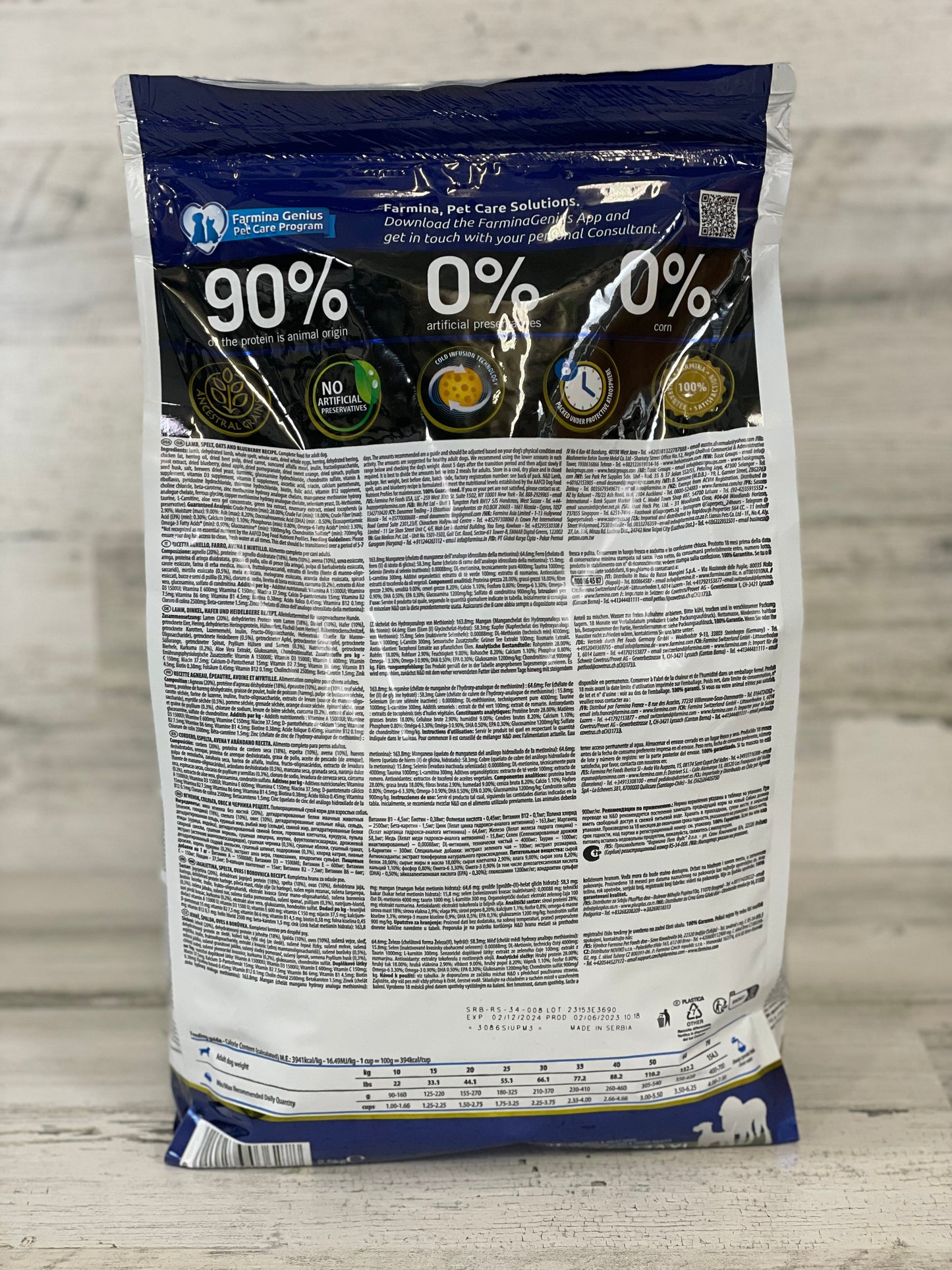 Farmina Ancestral Grain Lamb & Blueberry Dry Dog Food