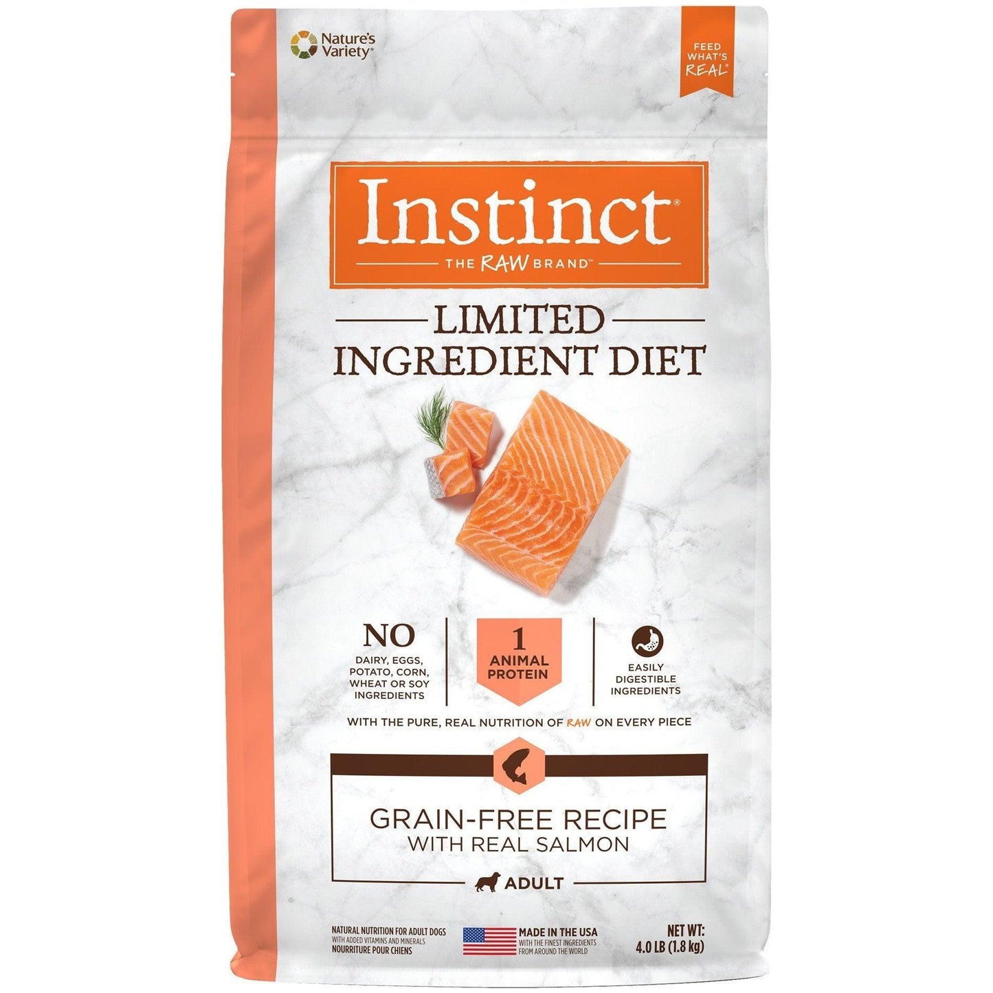 Instinct Dog Food Limited Ingredient Diet Grain Free Salmon Dry Dog Food