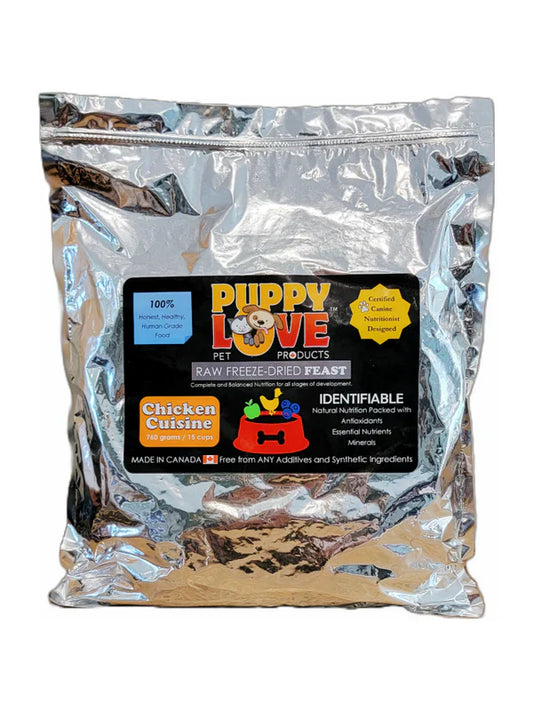 Puppy Love Freeze Dried Feast Chicken Cuisine