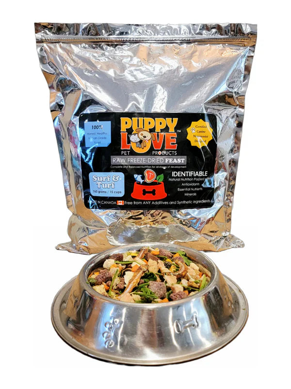 Puppy Love Freeze Dried Feast Surf & Turf