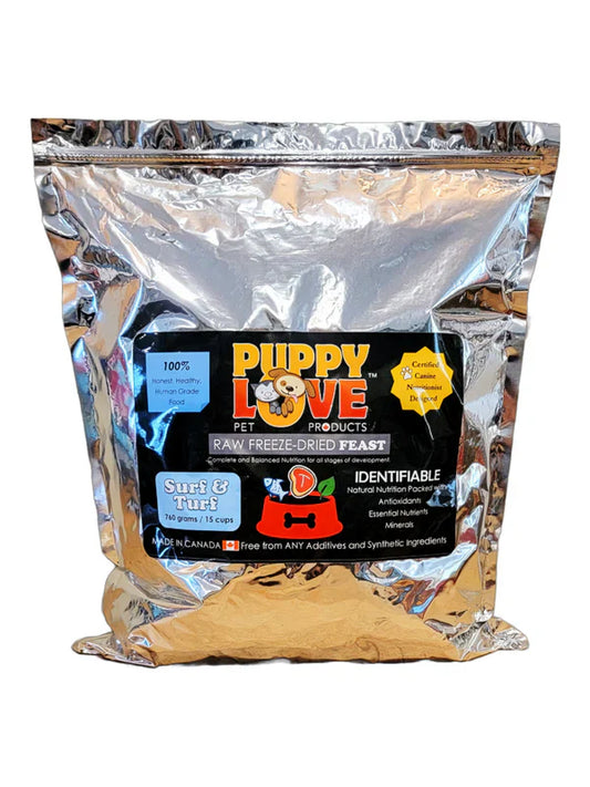 Puppy Love Freeze Dried Feast Surf & Turf