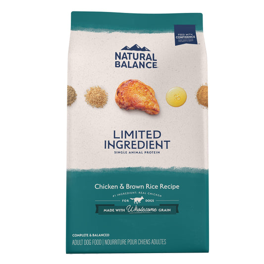 Natural Balance Limited Ingredient Diet Adult Dry Dog Food with Healthy Grains Chicken