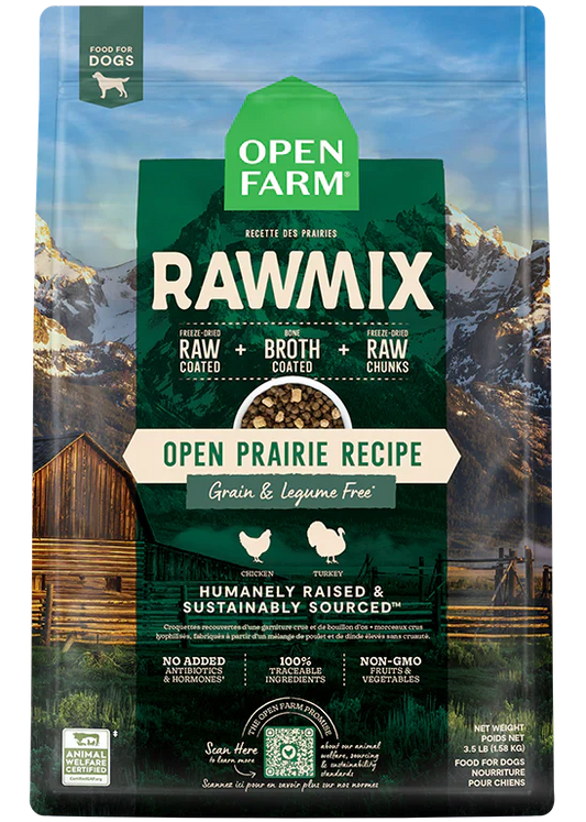 Open Farm Dog RawMix Grain Free Open Prairie