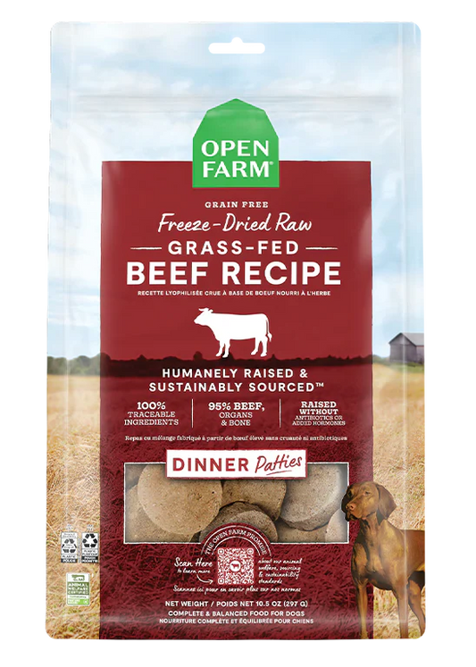 Open Farm Dog Freeze-Dried Raw Beef Patties