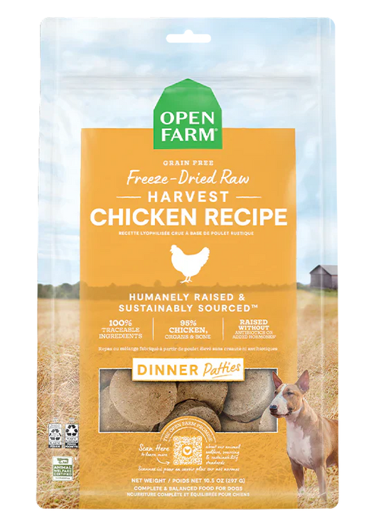 Open Farm Dog Freeze-Dried Raw Chicken Patties