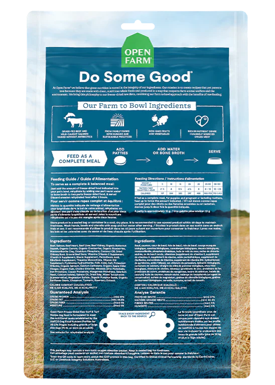 Open Farm Dog Freeze-Dried Raw Surf & Turf Patties