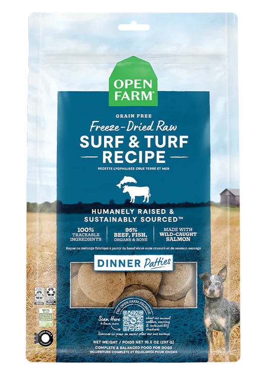 Open Farm Dog Freeze-Dried Raw Surf & Turf Patties