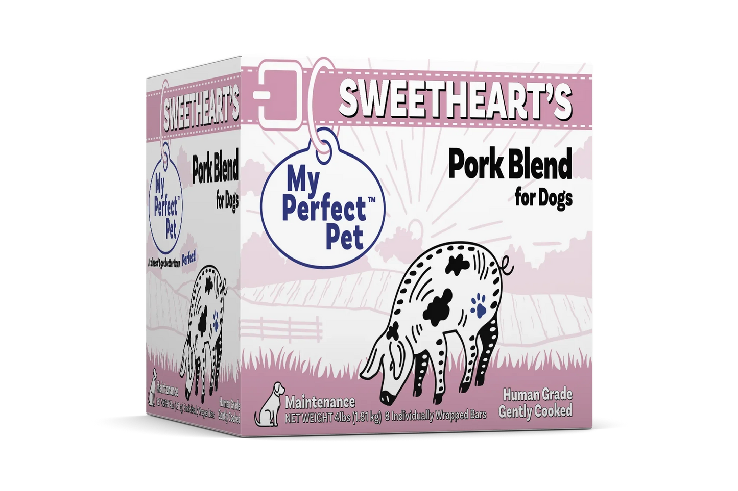 My Perfect Pet Sweetheart's Pork Frozen Cooked Dog Food 3.5lb