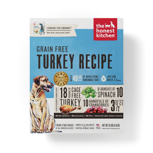 The Honest Kitchen Grain Free Turkey Dehydrated Dog Food