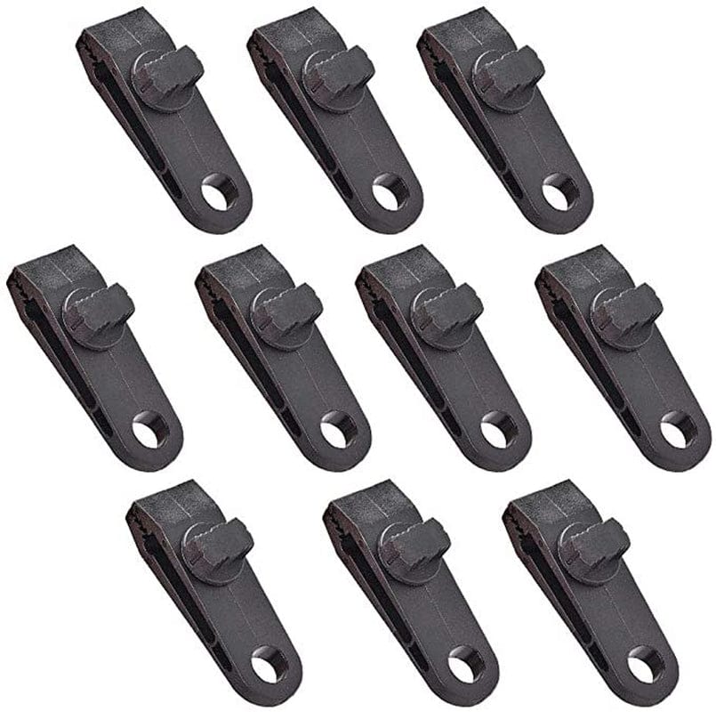 Awning Clip,Camping Tent Clip, Outdoor Plastic Tent Clips Buckle Awning Tarp Fixing Clamp Camping Accessory Black