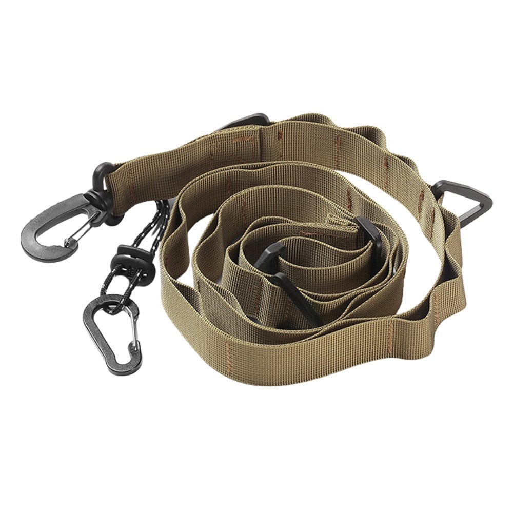 Camping Clothesline Lanyard - Portable Travel Clothes Line for Camping, Shoulder Strap Rope Convertible, with 24 Storage Holes/Loops/Buckles for Hang Camping Gear, Equipment, Tent Accessories