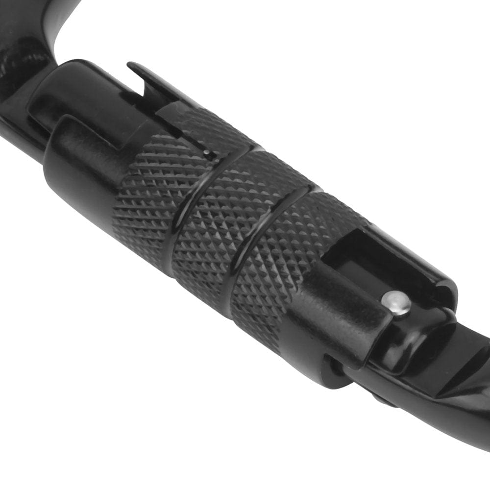 Ccdes Buckle Carabiner Outdoor Rock Climbing Safety 28KN Connector Lock Accessory Black,Rock Climbing Carabiner