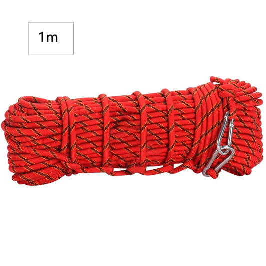 Climbing Rope Anti-Slip Safety Rope Portable Rope Portable Survival Hiking Survival Hiking Cord Outdoor Accessory, Red, 1M